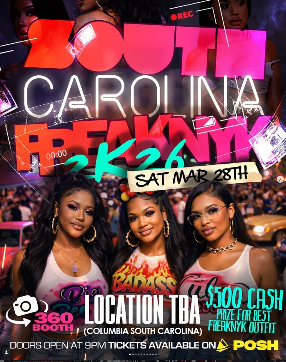 Carolina Freaknik original event flyer