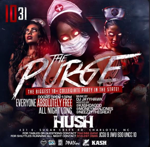 The Purge original event flyer