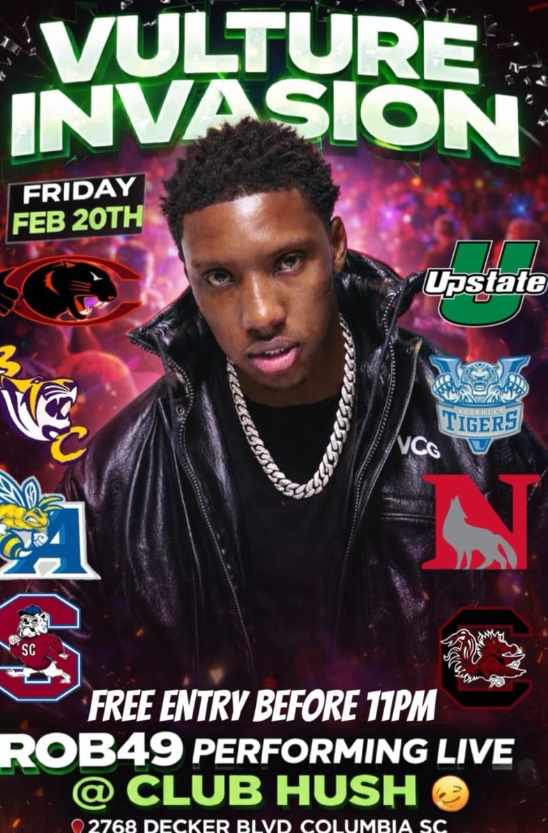 Vulture Invasion · Friday original event flyer